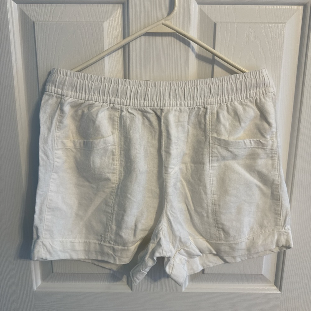 Old Navy Women's white linen Shorts